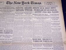 1937 APRIL 6 NEW YORK TIMES - GUFFEY COAL BILL PASSED - NT 3096 picture