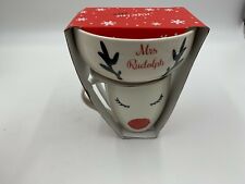 Eaton Fine Dining Christmas Mrs. Rudolph Bowl & Mug Set AA01B30001 picture