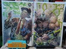 Absolute Batman 18 + 19 Triple Signed Kirkham Foil Virgin BD Bane+Scarecrow Set picture