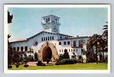 Santa Barbara CA-California, County Court House, Antique Vintage Postcard picture