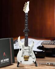 AXE HEAVEN Steve Vai Signature White JEM Miniature Guitar Display Gift picture