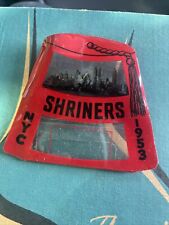 1953 Shriners Convention NYC Plastic Holder Badge Ribbon Noble picture