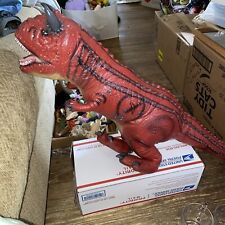 HUGE Carnotaurus Disney Dinoland Animal Kingdom Latex Rubber Red Dinosaur 36” picture