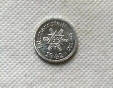 GERMAN  WW2 -  Ghetto Coin  -1942 -  10 Pfennig -Aluminium picture
