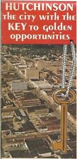 1969 HUTCHINSON Kansas Road Map Air Station Business Directory Go Go Girls Coors picture