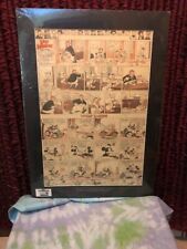 Original 1937 Silly Symphony & Donald Duck 18 x 25 Matted Disney Comic Strip  picture