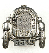 1924 Colorado Chauffeur Badge #5542 picture