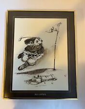 Framed Vintage Gary Patterson Poster Self Control Golf 1975 Thought Factory picture
