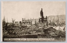 General View of Ruins 1906 Earthquake Fire San Francisco CA California Postcard picture