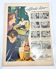 Hamms Beer Print Magazine Ad Smooth Photograph vintage picture