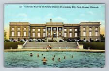 Denver CO-Colorado, History Museum, City Park Swimming Pool Vintage Postcard picture