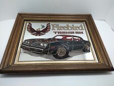 VTG Pontiac Firebird Trans Am Carnival Mirror Black Red Gold Very Nice  picture