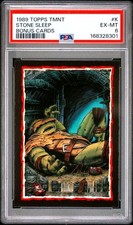 1989 Topps TMNT #K Stone Sleep : Collector's Edition Bonus Cards PSA 6 picture
