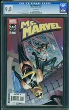 Ms Marvel #11 CGC 9.8 NM 2007 Black Suit Spider Girl Woman Flying Flight Comics picture