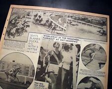 WHIRLAWAY Preakness Stakes Thoroughbred Horse Racing Triple Crown 1941 Newspaper picture