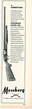 1971 Print Ad of Mossberg Model 500 Shotgun magazine error correction picture