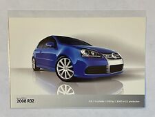 Volkwagen Special Edition VW GOLF R32 2008  DSG Collectors Card Promo 2007 picture
