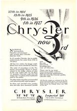 Chrysler Sales Record Phenomenally Rapid Growth Progress 1928 Vintage Ad  picture