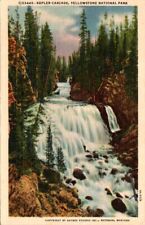 Vintage Postcard Kepler Cascades Yellowstone National Park Wyoming WY      10266 picture