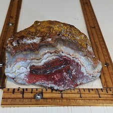 Rosetta lace agate rough Spectacular, elegant colors, pattern 2lbs 8.6oz picture