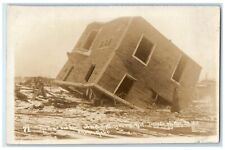 Omaha Nebraska NE RPPC Photo Postcard House Blown Lightning On The Roof Tornado picture