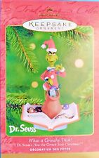 GRINCH - What A Grinchy Trick - 2001 Hallmark Dr. Seuss Christmas Ornament Box picture