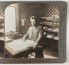 Mayor Schmitz, 1906 San Francisco Earthquake Stereoview w/Smith Typewriter picture