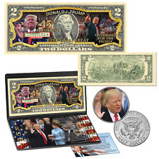 President DONALD TRUMP  OFFICIAL Colorized  Coin & Currency Collection - MAGA picture