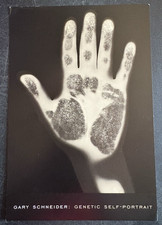 art postcard OS Gary Schneider Genetic Self Portrait 2000 exhibition invitation picture