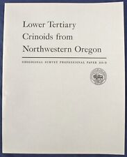 USGS CRINOIDS in OREGON, Spectacular Fossils Scarce Report Vintage 1953 picture