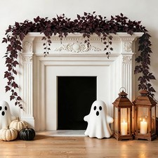 Fall Decorations for Home-6FT Plum Fall Garland, Artificial Leaf Garland picture