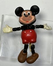 Mickey Mouse Figures Walt Disney Productions Made in Hong Kong Appr 4” Vintage picture