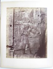 19th Century Albumen Egyptian Seti I Relief by Sebah Egypt  picture