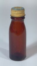 Vintage Mead's Infant Diet Materials Mini Brown Glass Bottle Johnson 2.25