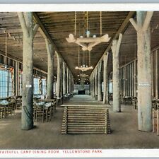 c1910s Haynes Yellowstone Park Old Faithful Inn Dining Room #24080 A-102033 A195 picture