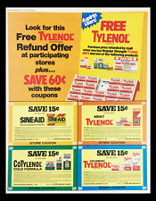 1981 Tylenol Acetaminophen Refund Offer Circular Coupon Advertisement picture