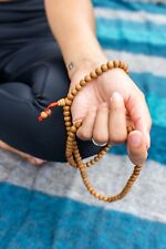 108 Sandalwood Beads Meditation Prayer Mala Tibet Buddhist Yoga Meditation picture