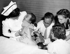 American physician Jonas Salk developer polio vaccine inoculating - Old Photo picture