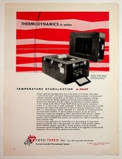 Vintage CRYO-THERM Ad Polaris SINS Gyroscopes Thermodynamics Fogelsville PA picture