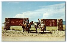 c1960 Monument Lake Resort Riding Horse Colorado CO Vintage Unposted Postcard picture