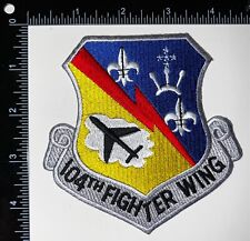USAF US Air Force 104th Fighter Wing Patch picture