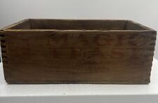 ANTIQUE MAGIC YEAST FINGERJOINT WOOD SHIPPING BOX NORTHWESTERN YEAST CO picture