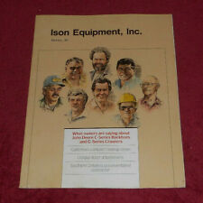 1989 John Deere Ison Equipment Inc Monico WI Advertising Magazine Brochure picture
