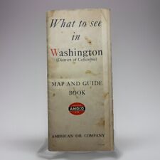 Vintage MAP & GUIDE: 1941 Washington DC - AMOCO American Gas picture
