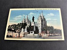  Monument, Salt Lake City, Utah-George Washington 1 Cent-1948 Postcard. RARE.  picture