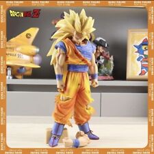 32cm Dragon Ball Z Goku Anime Figure PVG SSJ3 DBZ Super Saiyan 3 Statue Model... picture