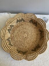 Vintage Native American Indian Hand Woven Tight Weave Large Basket Boho Decor picture