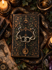 OOAK Twisted Relic “The Two Bound” Altered Art Book Snake Gothic Decor picture