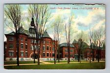 Cortland NY-New York, State Normal School, Antique Vintage Souvenir Postcard picture