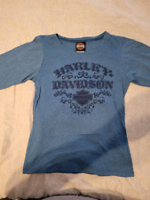 Harley Davidson WOMEN'S SIZE LARGE LONG SLEEVE OFFICIAL GEAR EXCELLENT CONDITION picture